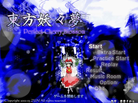Touhou 7: Perfect Cherry Blossom official Steam artwork